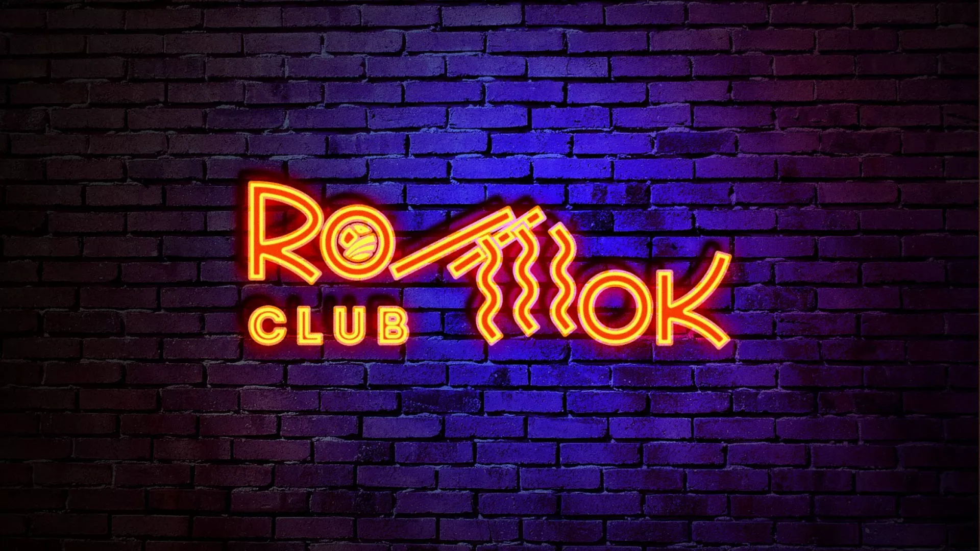 Разработка интерьерной вывески суши-бара «Roll Wok Club» в Сибае
